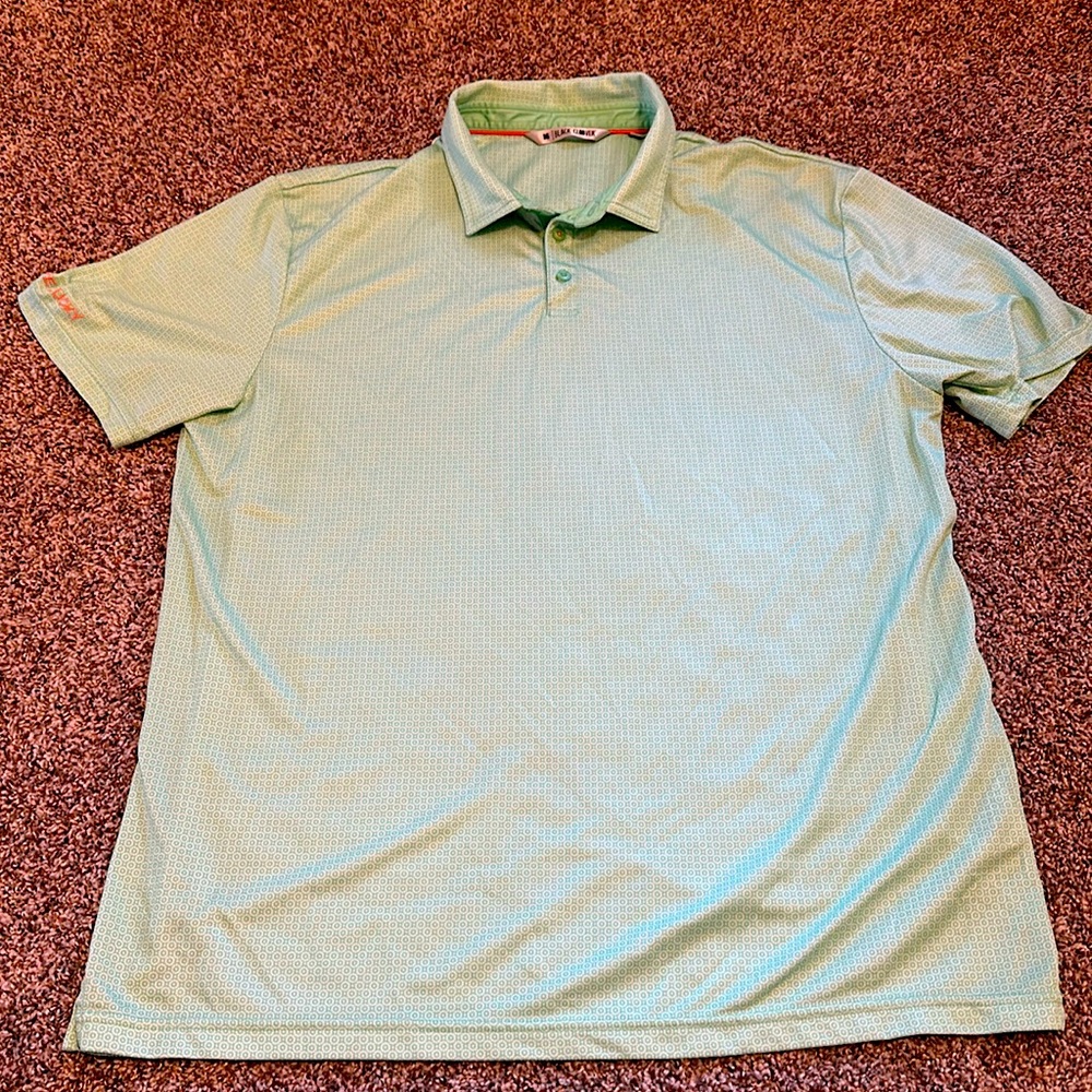 Live Lucky Black Clover Floral Golf Polo XXL